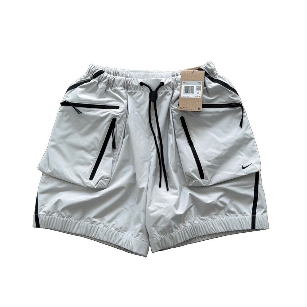 $135 New Nike Tech Super Lightweight Shorts Summit White/Black Men’s Size XS